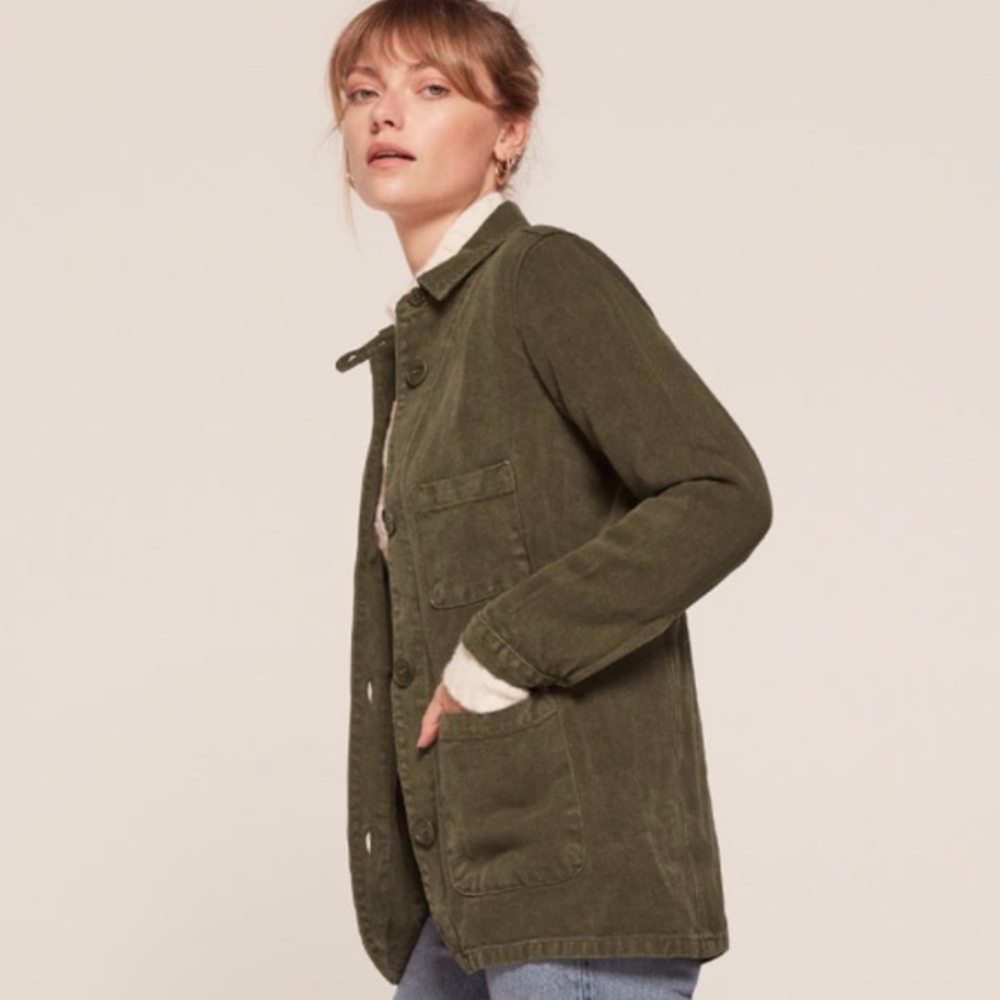 Reformation Linen Chore Jacket size small
